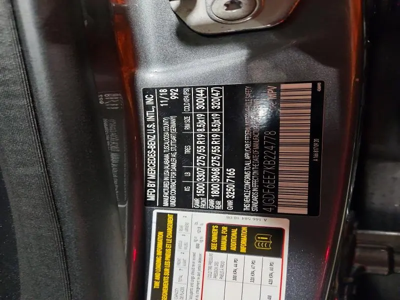 2019 MERCEDES-BENZ GLS 450 4MATIC  
