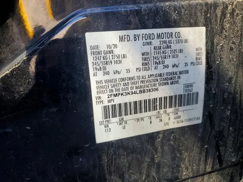 2020 FORD EDGE TITANIUM  