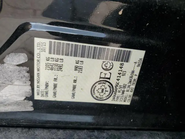 2016 NISSAN MAXIMA 3.5S  