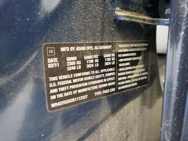 2011 BUICK REGAL CXL  