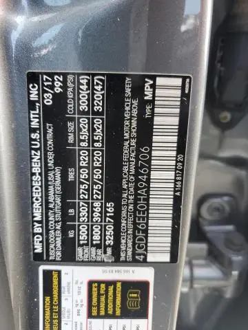 2017 MERCEDES-BENZ GLS 450 4MATIC  