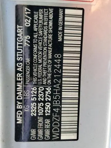 2017 MERCEDES-BENZ E 300  