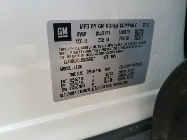 2022 BUICK ENCORE GX SELECT  