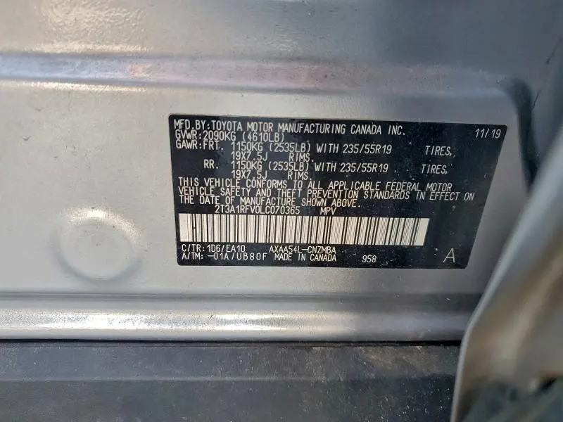 2020 TOYOTA RAV4 XLE PREMIUM  