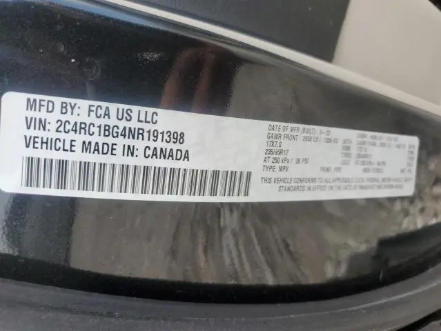 2022 CHRYSLER PACIFICA TOURING L  