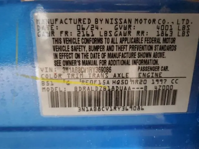 2024 NISSAN SENTRA SV  