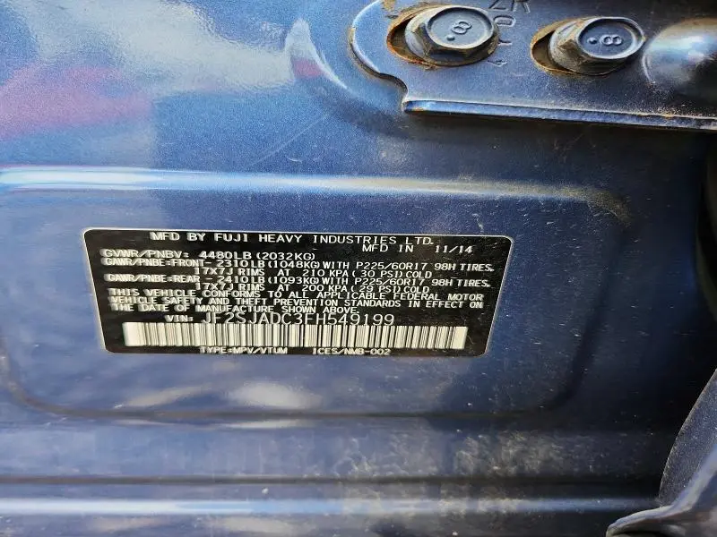 2015 SUBARU FORESTER 2.5I PREMIUM  