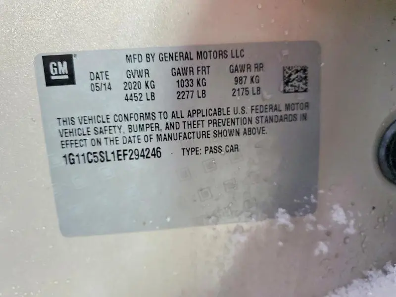 2014 CHEVROLET MALIBU 1LT  