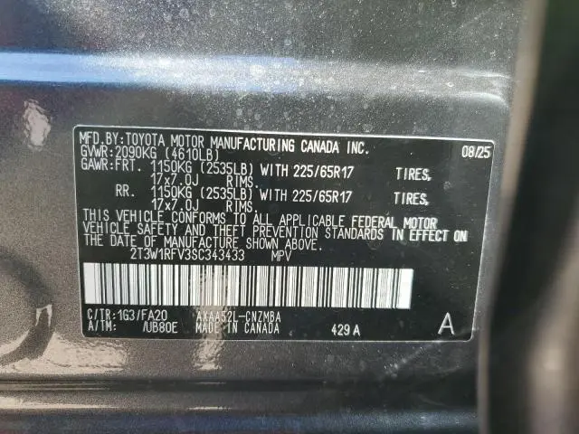 2025 TOYOTA RAV4 XLE  