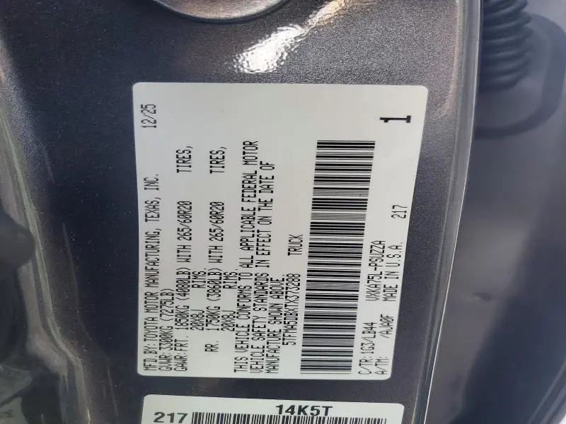 2026 TOYOTA TUNDRA 1794 EDITION  