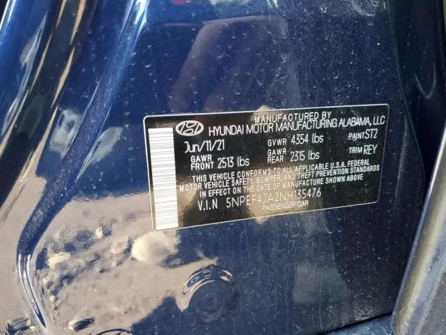 2022 HYUNDAI SONATA SEL  
