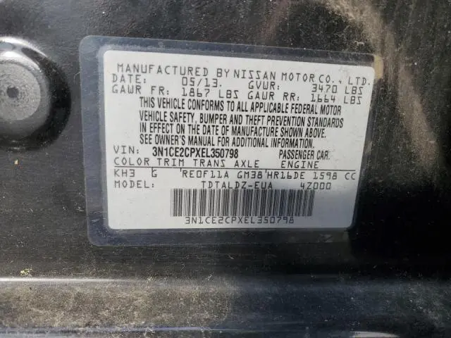 2014 NISSAN VERSA NOTE S  