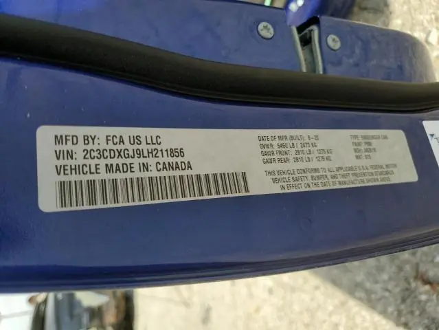 2020 DODGE CHARGER SCAT PACK  