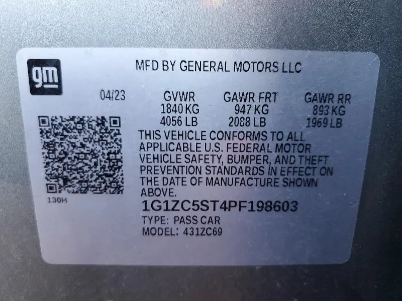 2023 CHEVROLET MALIBU LS  