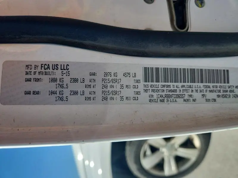 2015 JEEP PATRIOT SPORT  