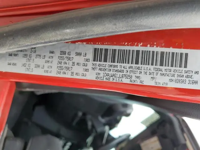 2018 JEEP WRANGLER SPORT  