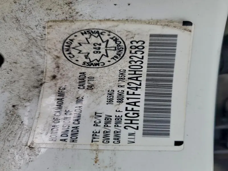 2010 HONDA CIVIC DX-G  