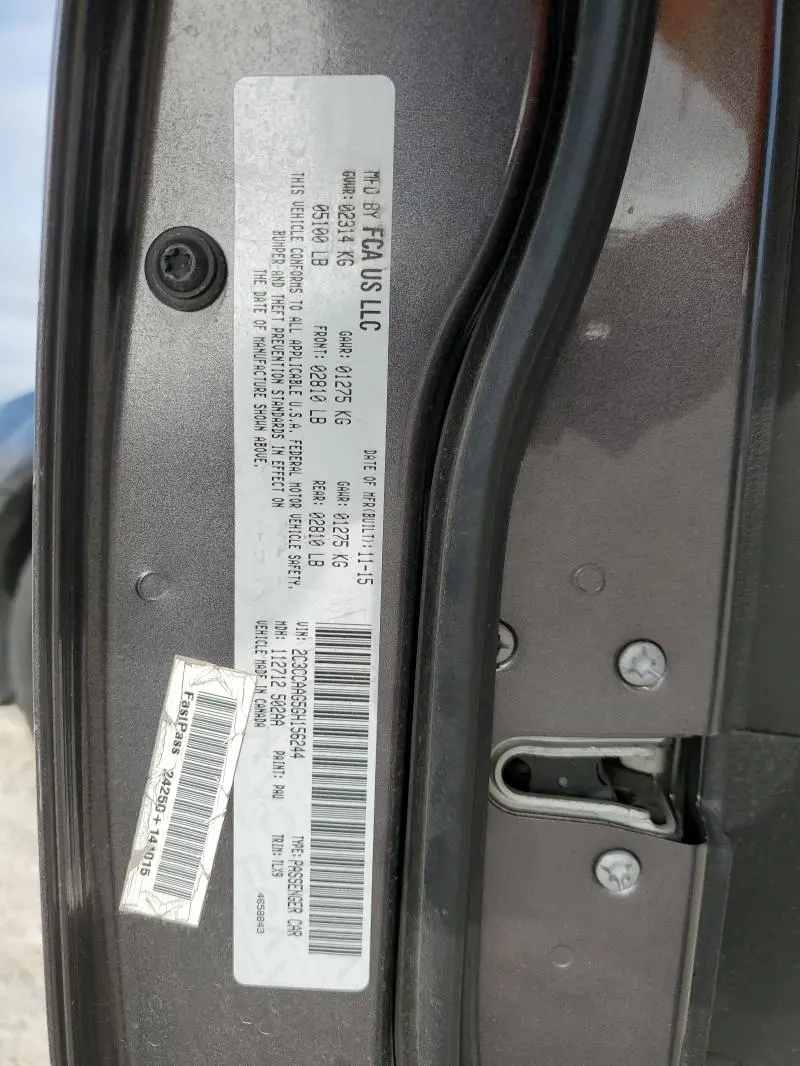 2016 CHRYSLER 300 LIMITED  