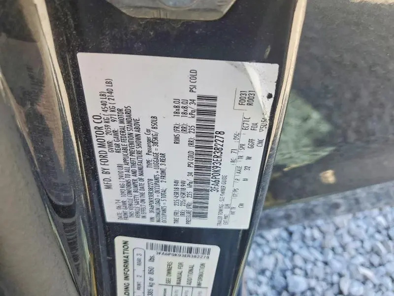 2014 FORD FUSION TITANIUM  