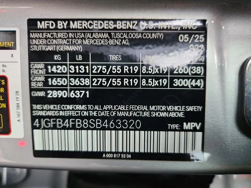 2025 MERCEDES-BENZ GLE 350 4MATIC  