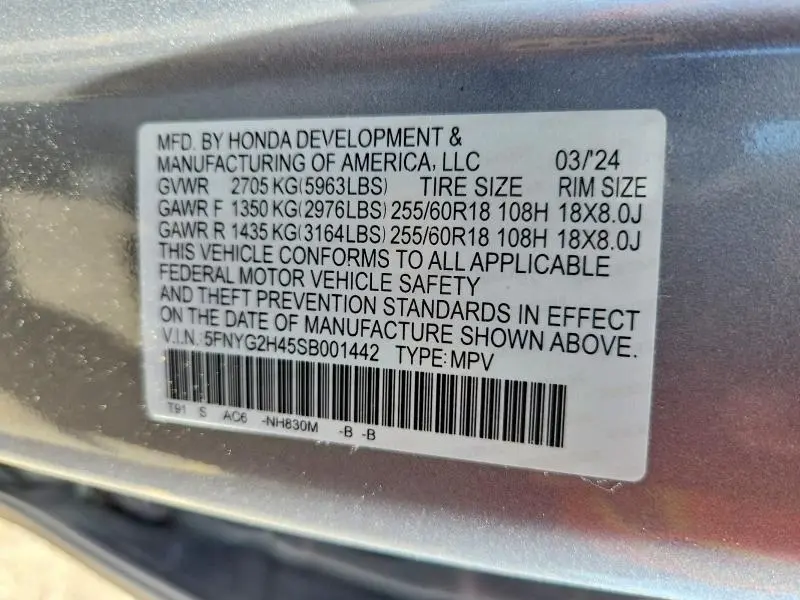 2025 HONDA PILOT EXL  