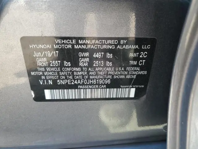 2018 HYUNDAI SONATA SE