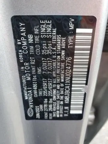 2022 HYUNDAI TUCSON BLUE  