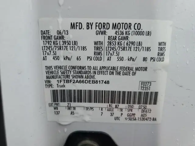 2013 FORD F250 SUPER DUTY  