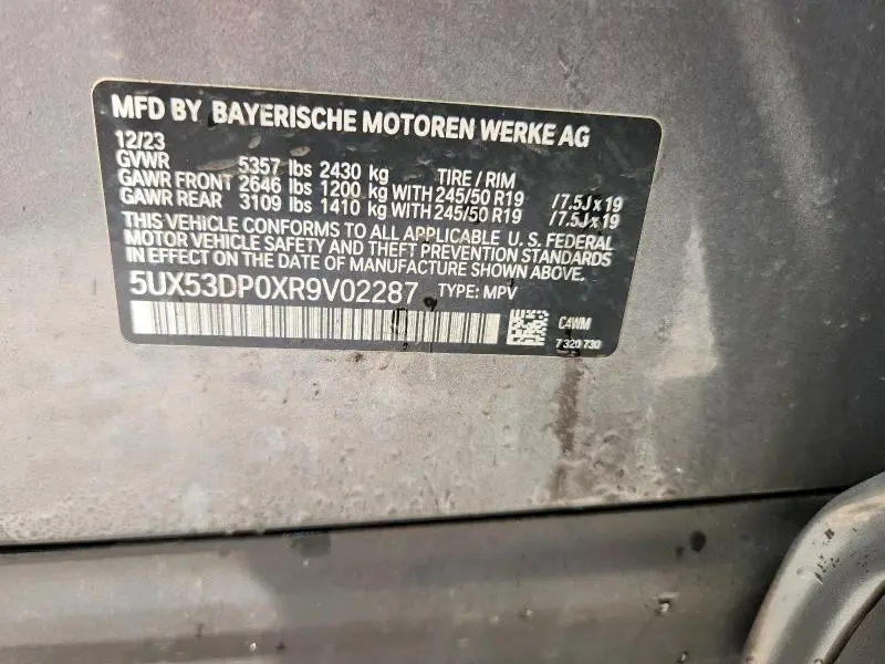 2024 BMW X3 XDRIVE30I  