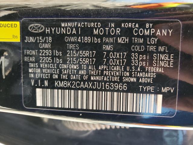 2018 HYUNDAI KONA SEL