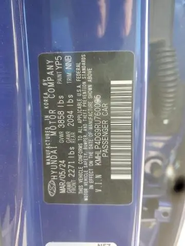 2024 HYUNDAI ELANTRA LIMITED  