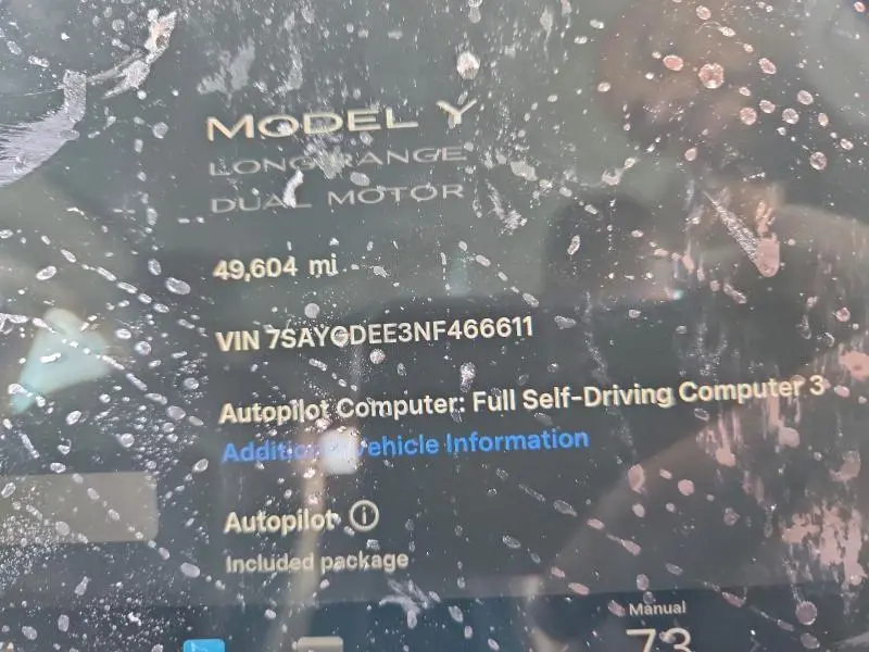 2022 TESLA MODEL Y   