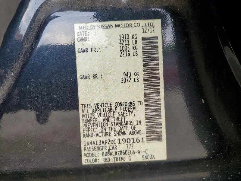 2013 NISSAN ALTIMA 2.5  