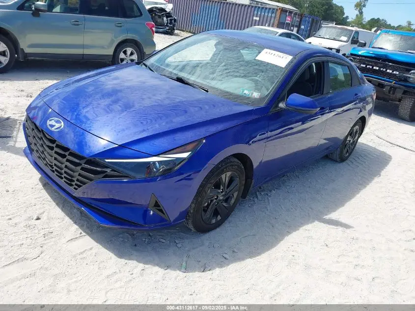 2022 HYUNDAI ELANTRA HYBRID BLUE