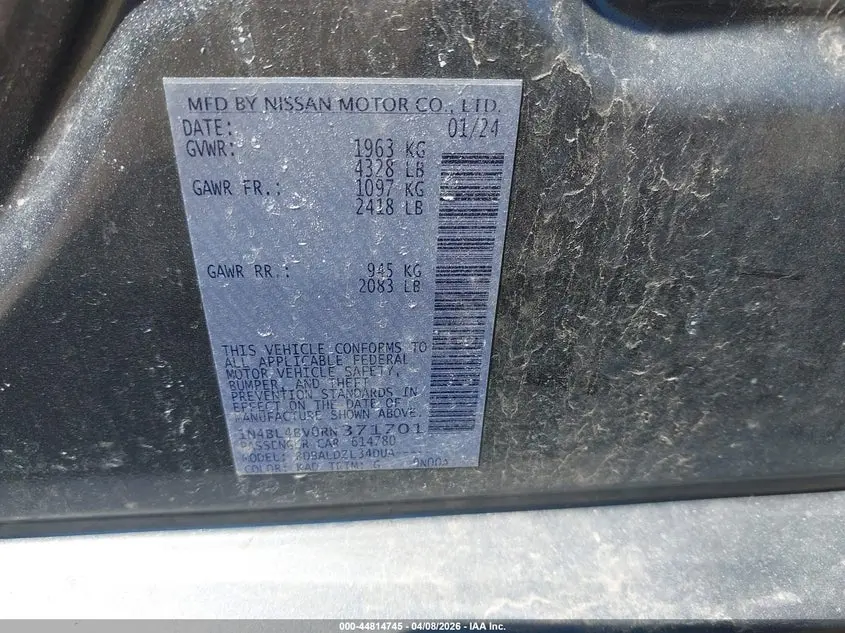 2024 NISSAN ALTIMA S FWD