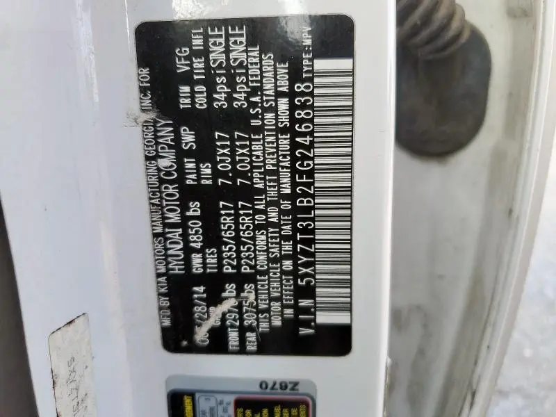 2015 HYUNDAI SANTA FE SPORT   