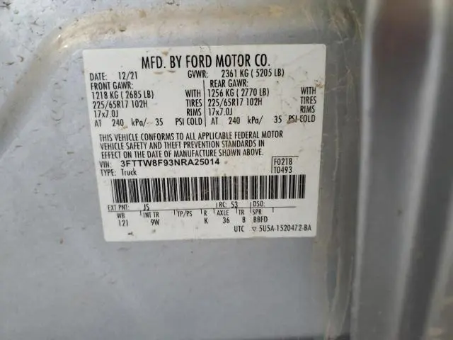 2022 FORD MAVERICK XL  