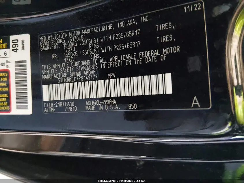 2023 TOYOTA SIENNA LE