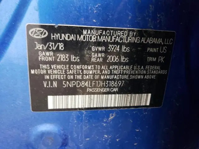 2018 HYUNDAI ELANTRA SEL