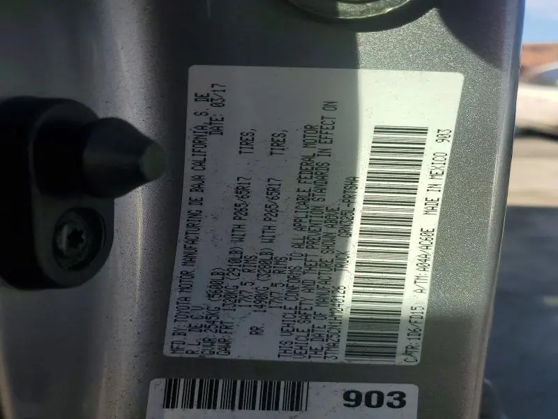 2017 TOYOTA TACOMA TRD SPORT  