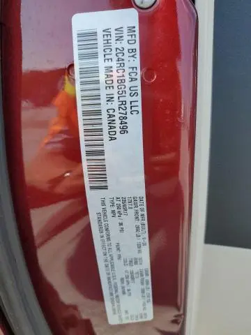 2020 CHRYSLER PACIFICA TOURING L  