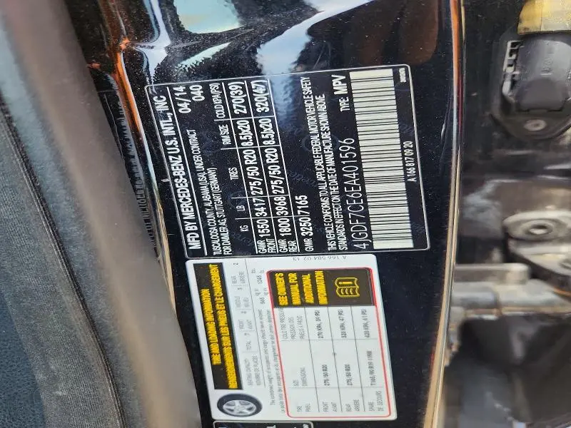 2014 MERCEDES-BENZ GL 450 4MATIC  
