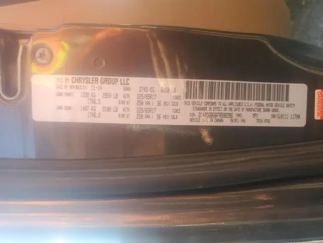 2015 DODGE GRAND CARAVAN SE  