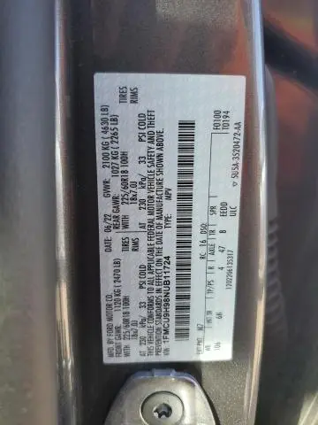 2022 FORD ESCAPE SEL  