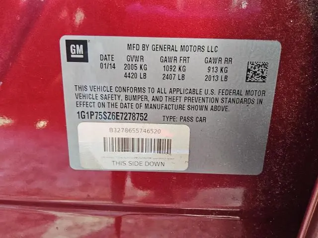 2014 CHEVROLET CRUZE   