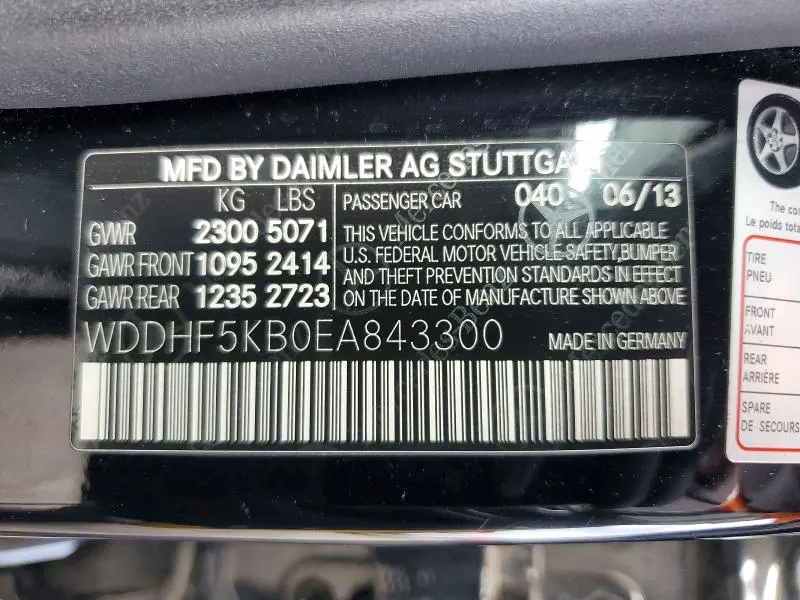2014 MERCEDES-BENZ E 350  