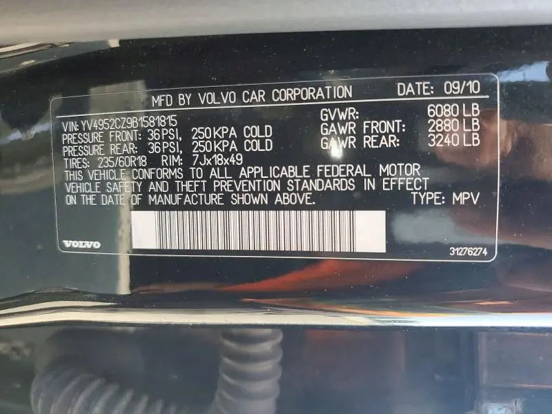 2011 VOLVO XC90 3.2  