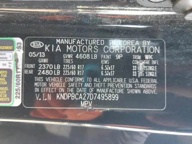 2013 KIA SPORTAGE LX  