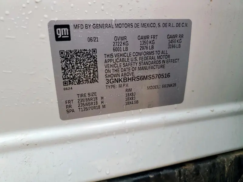 2021 CHEVROLET BLAZER 2LT  