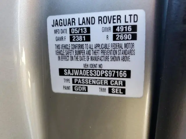 2013 JAGUAR XF 